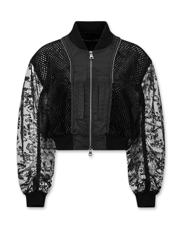 Andersson Bell Double Layered Logo Lace Short Bomber | Rezet Store