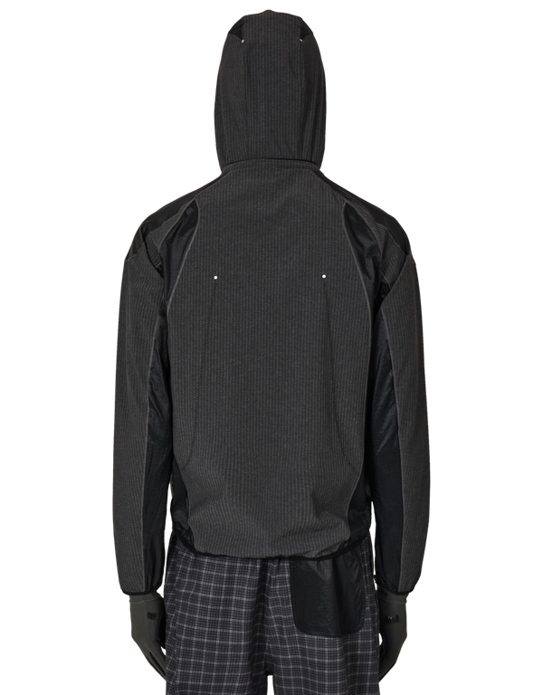 Numb Pinstriped Hooded Wind Jacket