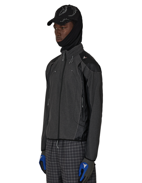 Numb Pinstriped Hooded Wind Jacket