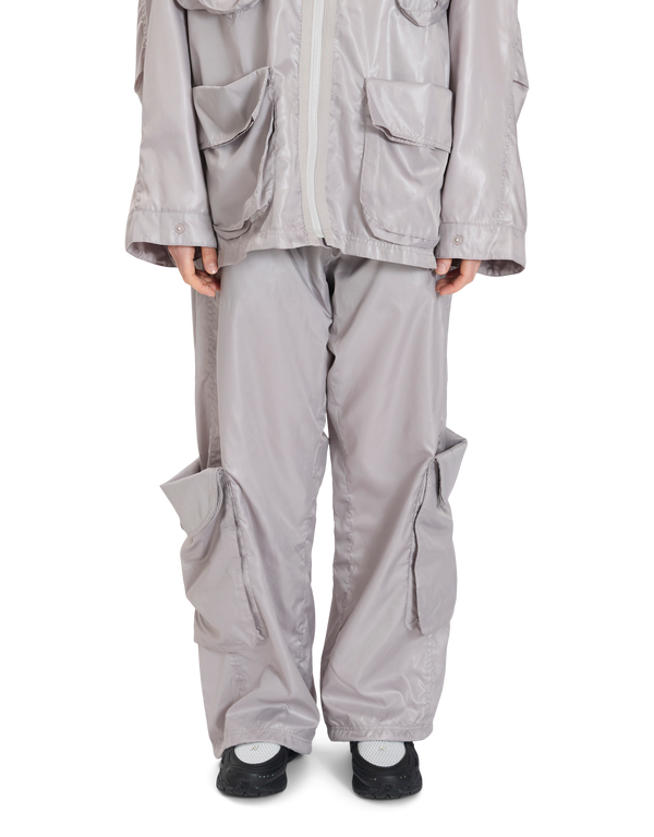 Rolled Waist Cargo Wind Pants
