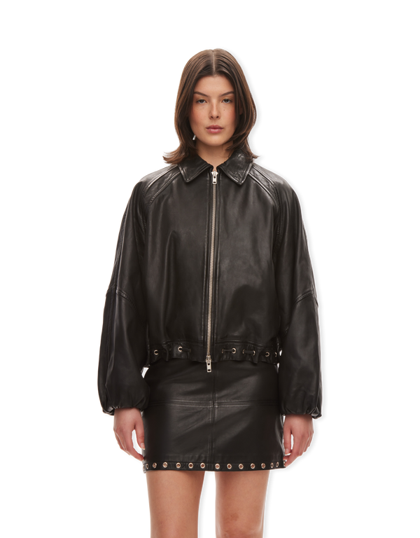 Eye Leather Bomber