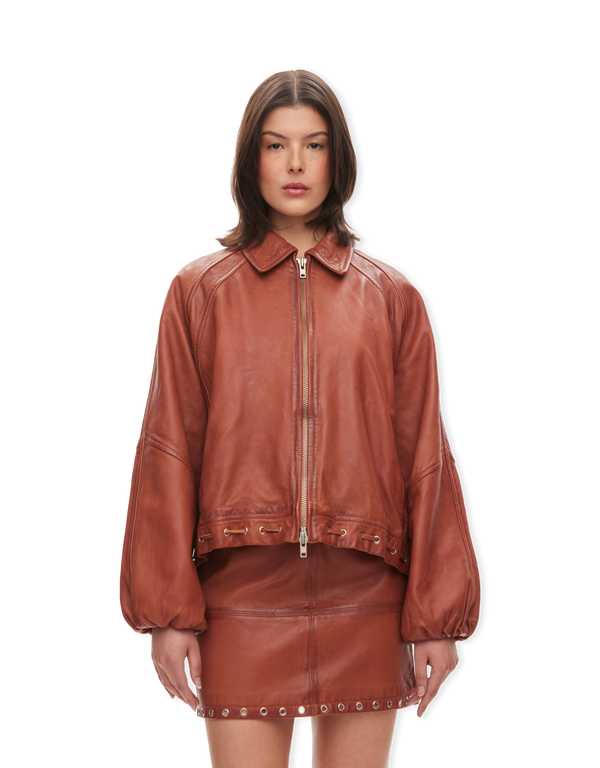 Eye Leather Bomber