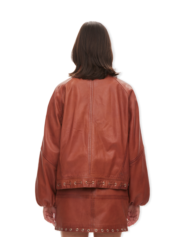 Eye Leather Bomber