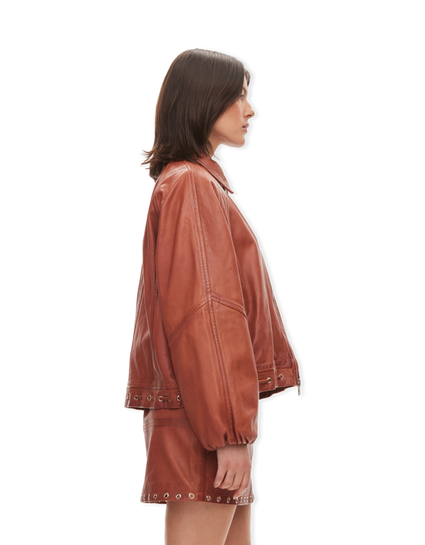 Eye Leather Bomber