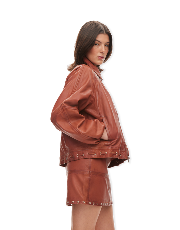 Eye Leather Bomber