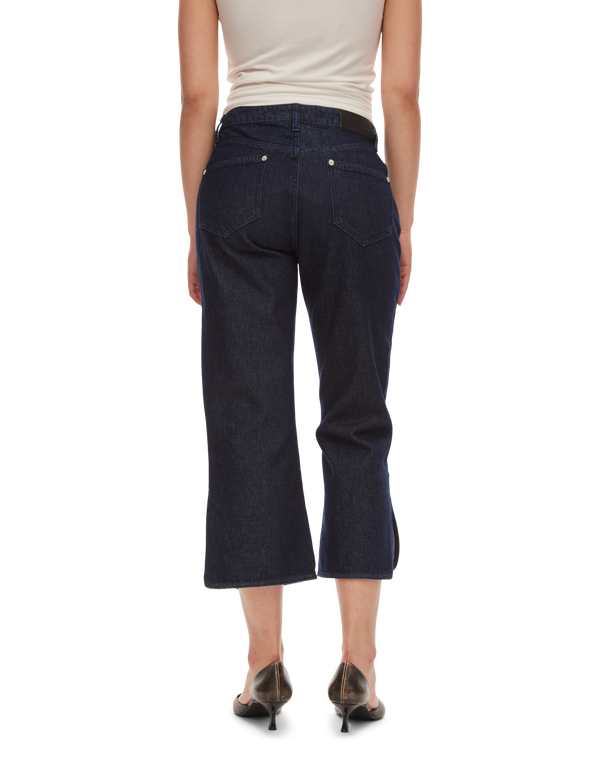 Split Denim Capri