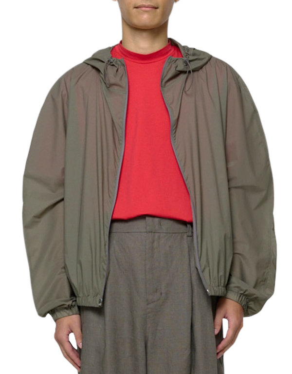 Nylon Raglan Hooded Jumper
