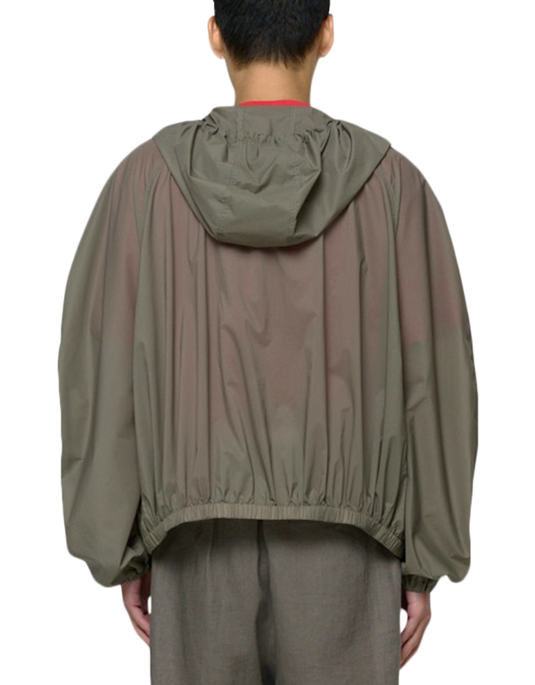 Nylon Raglan Hooded Jumper