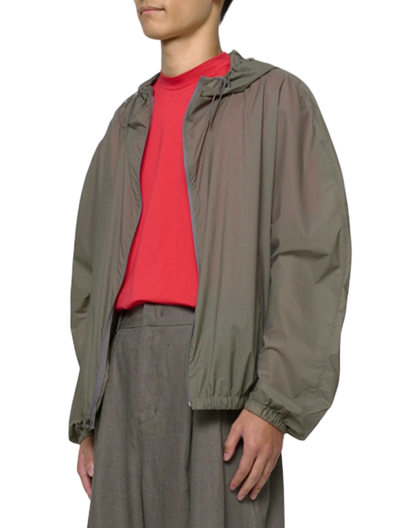 Nylon Raglan Hooded Jumper