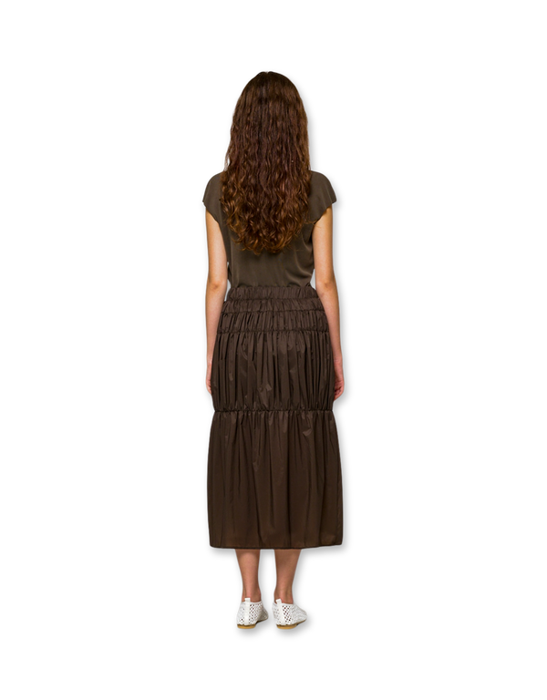 Nylon Shirring Skirt