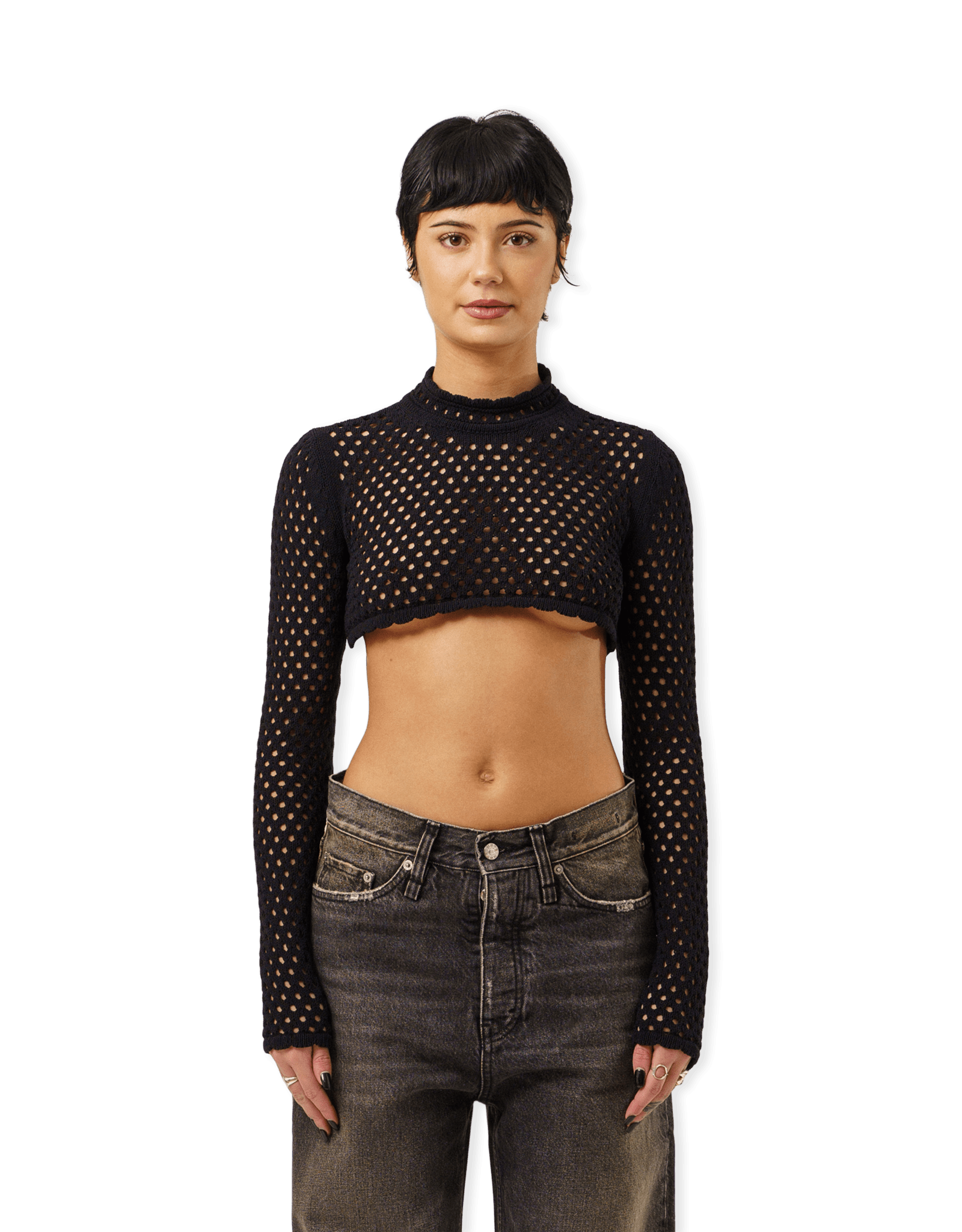 Open Knit Sweater