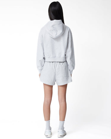 Sporty & Rich Varsity Crest Cropped Zip Hoodie - Rezetstore