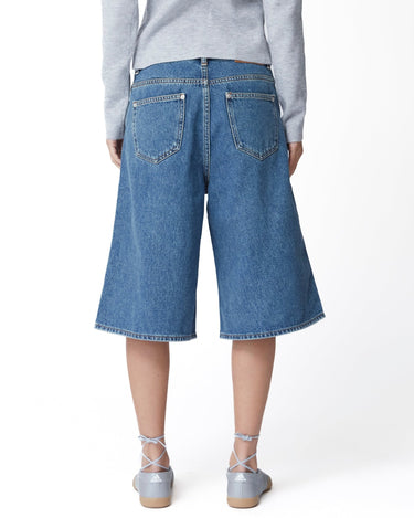 oval square Edie Denim Shorts - Rezetstore